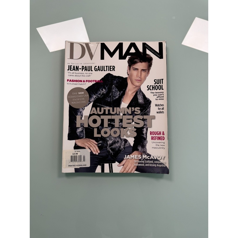 DV MAN INTERNATIONAL -JEAN-PAUL GAULTIER -JAMES MCAVOY COVER AUTUMN 2008 Fashion